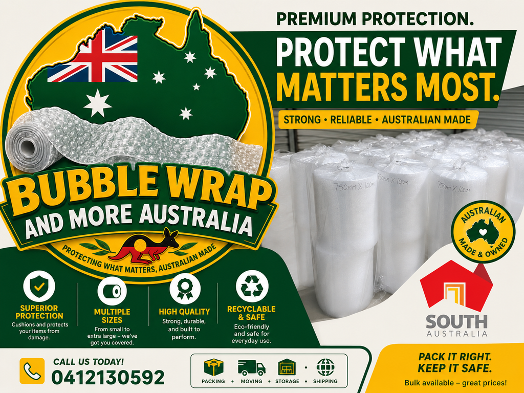 bubble wrap roll x 100m 10m  Deliver South Australia only