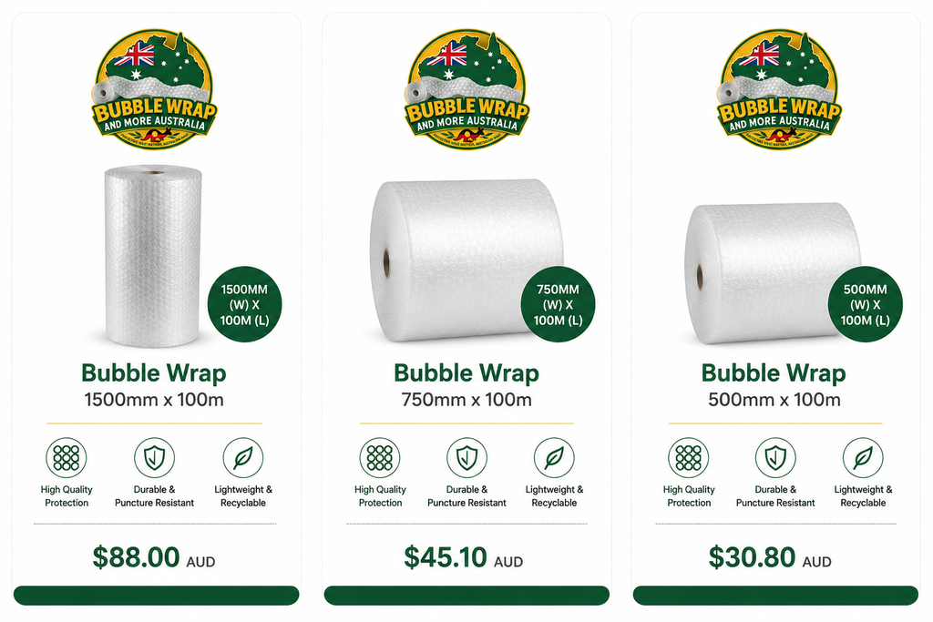 bubble wrap roll 1.5m x 100m Deliver South Australia only